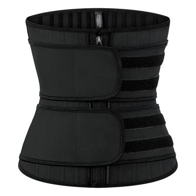 China 25 Detachable Steel Bone Hook Waist Trainer Women Waist Trainer Spandex Waist Trainer Belly Wrap Shaper Women for sale