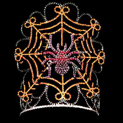 China 2018 Halloween tiaras rhinestone crowns spider crowns black stonesm for pageants for sale