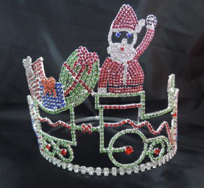 China Christmas man crowns rhinestone pageant crowns and tiaras for holiday custom pageant crowns and tiaras wholesale for sale