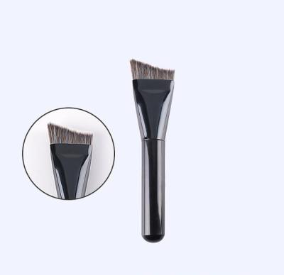 China Curved Cream and Sprinkle Curved Contour Brush, Soft Synthetic Fiber Bristle Makeup Contour Brush, Makeup Brush Tools Contour Brush for sale