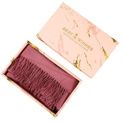 China Good Quality Handmade Custom Design Drawer Women Scarf Packaging Box for sale