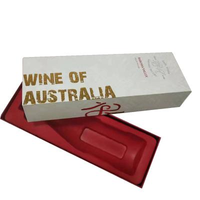 China Luxury High Quality Luxury Cardboard Wine Bottle Gift Bag for sale