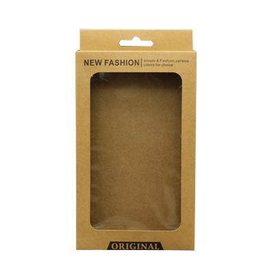 China Handmade Recycled Kraft Paper Box Packaging With Window for sale