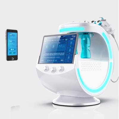 China Skin Tightening Intelligent Diamond Dermabrasion Machine Ice Blue Skin Analyzer Beauty Machine For Skin Deep Cleansing for sale