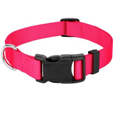 China Lights Nylon dog China made deluxe nylon dog collar for sale