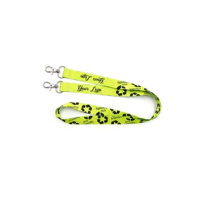 China Casual Dye-Sublimation Neck Lanyard Silk screen RPET lanyards Eco-friendly and recyclable suitable any scenario for sale