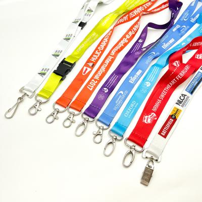 China Casual NO MOQ Custom Silk screen Printing marvelous Nylon Lanyard With Metal hook and Plastic buckle safety lanyard for sale