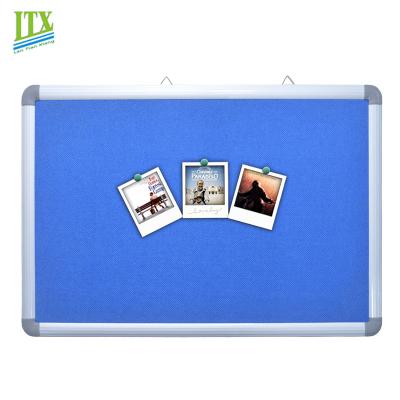 China Modern Stylish School Supplies Aluminum Frame Fabric Bulletin Boards For Office for sale