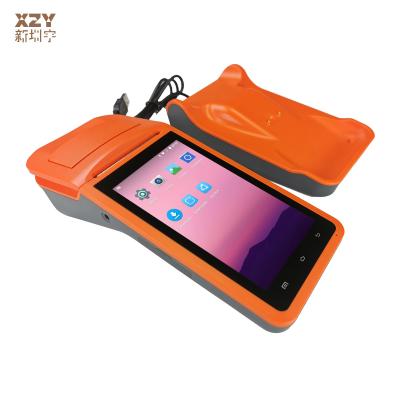 China Orange Android Billing Machine POS Handheld Terminal For Fast Transactions for sale