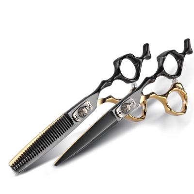 China Hair Cutting Scissors Support Hair Gold Professional Scissors Set Hairdressing Scissors Razor Cutting Scissors Hairdresser Thinning Haircut for sale