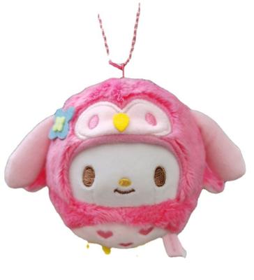 China Wholesale Cute Sanrio Pendants for Kids Gift Cute My Melody Plush and Kuromi Plush for Key Chain Bag Pendants Key Chain for sale