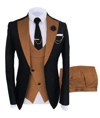 China Factory Wholesale Black Business Formal Suits Set For Men With Good Quality%MS068 for sale