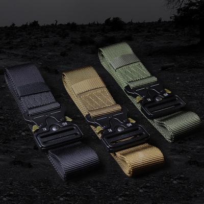 China Tactical belt men's buckle nylon smooth belt outdoor tactical special forces woven forming alloy JT main belt for sale