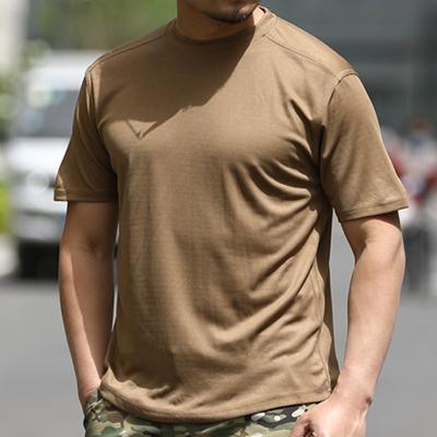 China Anti-Wrinkle Outdoor Tactical T-shirt Summer Training Quick-Drying Cotton T-shirt Men for sale