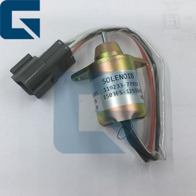 China Shut down solenoid 1503ES-12S5SUC12S, extinguishing solenoid 119233-77932 for 1503ES-12S5SUC12S excavator for sale