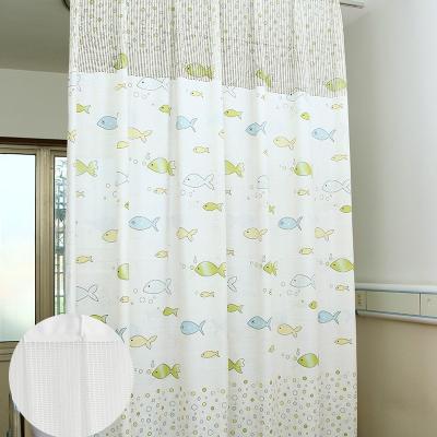 China Blackout Child Separation White Fire Retardant Hospital Polyester Disposable Printed Medical Curtain for sale