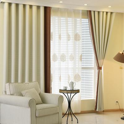 China Blackout Living Room Soundroof Polyester Bedroom Plain Window Blackout Wedding Decoration Single Curtain for sale