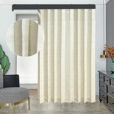 China Minimalist Fashionable Style Hanas Shade Sheer Vertical Blinds Waterproof Vertical Shades with Sheer Slat for Office and Home for sale