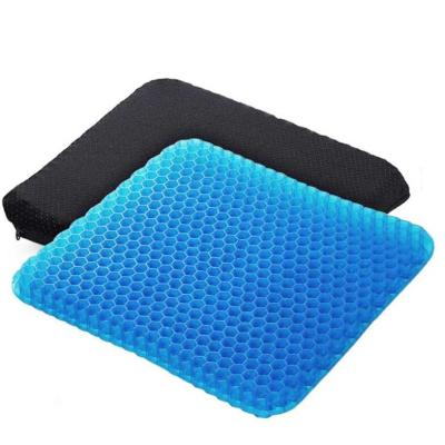 China Breathable Car Seat Summer Gel Cushion Chair Pads with Mesh Seat Cover for Back Decompression Tailbone Pain for sale