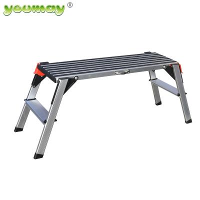 China New Folding Ladders Aluminum Work Platform / Anti-skid Work Platform for sale