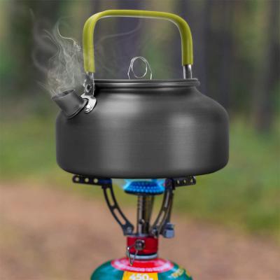 China 1.2L Portable Aluminum Alloy Water Kettle Teapot Coffee Aluminum Outdoor Pot For Hiking Picnic Camping for sale