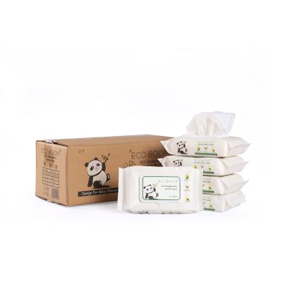 China BOOM Baby Daily Life Cleaning ECO Use Bamboo Kids Skin Organic Wet Flushable Private Label Toilet Wipes for sale