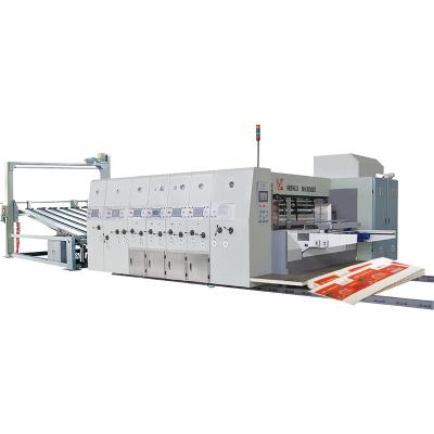 China Cardboard Flexo Corrugated Box Printing Slot Machine Automatic Cardboard Box Die Cutting Printing Machine for sale