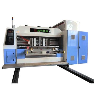 China YKW1224 1228 Automatic Corrugated Cardboard Box Making Machine 1-4 Color Printing Slotting Die Cutting Cartoner for sale