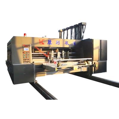 China Corrugated Cardboard Flexo Box Printing Hot Sale GYK1270 Cardboard Printer Slotter Die-cutter Stacker Box Printing Slotting Die Machine Price for sale