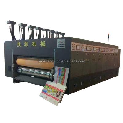 China Corrugated Cardboard Box Flexo Printing Full Automatic Corrugated Box Machine Flexo Printer Slotter 910 1050 Die Cutter Machine for sale