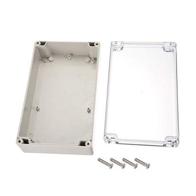 China Customized Design ABS Junction Box PC Transparent Cover Waterproof Dustproof Electronic Plastic Enclosure for sale