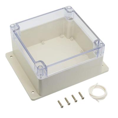 China Hot Selling Waterproof Dustproof ABS Plastic Junction Box Project Universal Electric Fence With Clear Transparent PC Cover for sale