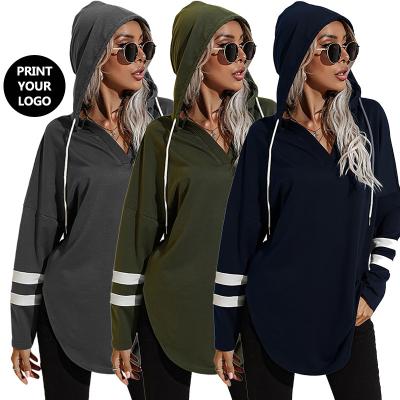 China Custom Fashionable Corded Sweatshirt Workout Hoodie Women Anti-wrinkle Streetwear Manufacturer for sale