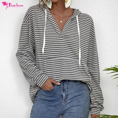 China 2022 New Arrivals Breathable Spring High Quality Oversized Loose Pull Over V-Neck Pullover Pocketed Hoodies Sweatershirts for sale