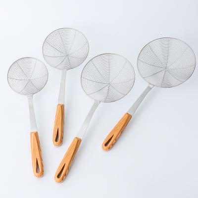 China New Good Price Viable Kitchen Stainless Steel Colander Colander Frying Filter Spoon for sale