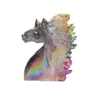 China China Wholesale Crystal Carving Unicorn Figures Unicorn Statue 4Wedding Gift for sale