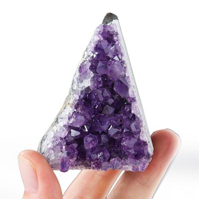 China Wholesale Natural China Brazilian Uruguay Amethyst Geode Crystal Ornament Decorative Amethyst Geode Group for sale