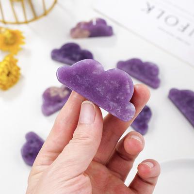 China China Wholesale Healing Crystals Charkra Healing Stones Lepidolite In Cloud Shape For Meditation for sale