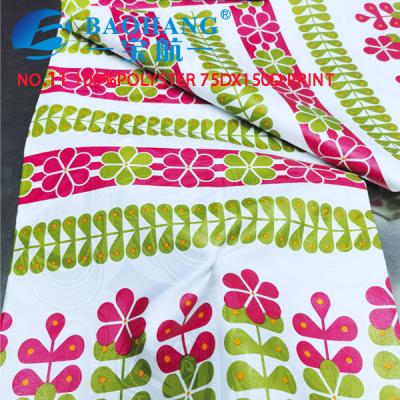 China 100% Polyester 75Dx150D Damask Bazin Riche for Africa People Print for sale