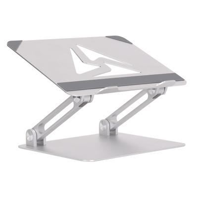 China New Logo Accepted Foldable Universal Aluminum Laptop Stand Laptop Holder Portable Stand for sale