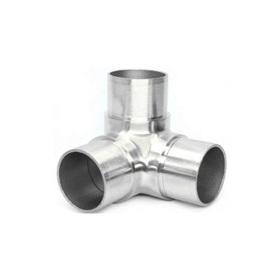 China round villa tube connector three way tube connector stainless steel tube connector for sale for sale