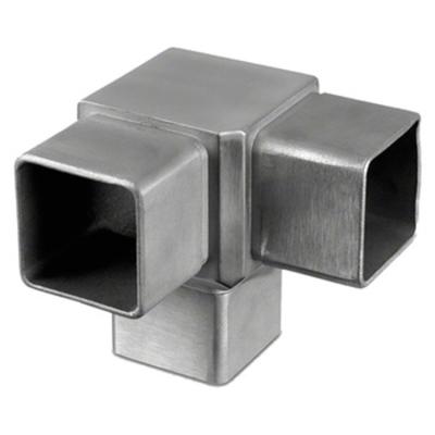 China Square Structure Pipe Stainless Steel Tube Connectors For Railing Pipe for sale