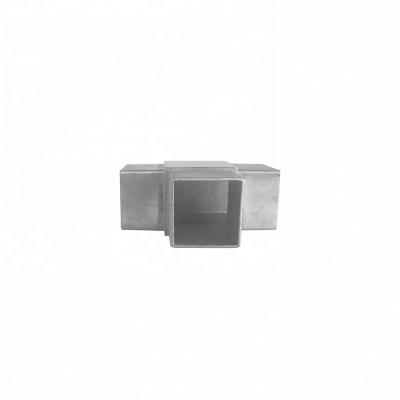 China Construction Stainless Steel Tube Connector 40mm Square 90 Degree for sale