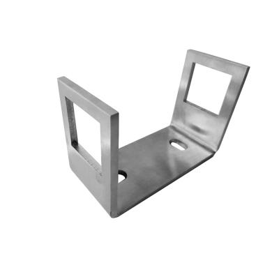 China Square Stainless Steel 304 Wall Flange Mounting For Square Tube 3100.33.012 for sale