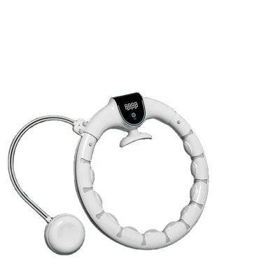 China Wholesale Smart Polynesian Dance Hooping Ring Hoops With Counter Luxury Size White ABS Polynesian Dance Hoops Fitness for sale