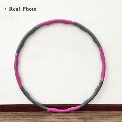 China Detachable Circle Ring For Adults Hoola Fitness Hooping Polynesian Dance Hoop Waist Exercise Fitness for sale