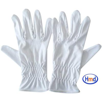 China 80% Simply 80% Nylon Polyester+20% Nylon White Gloves Microfiber Dustproof Gloves Eye for sale