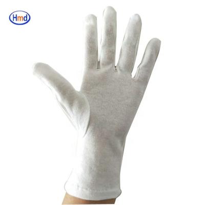 China Industry Cotton Soft Organic Cheap White Cotton Inspection Cotton Hand Gloves For Eczema for sale