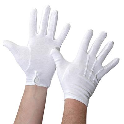 China White Ceremonial Security Mens Hand Gloves Uniforms of Operation for Meseras Gloves Marching Band Cotton Gloves for sale