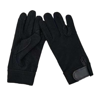 China Plain Cotton Riding Gloves With Elastic Cuffs Man Women for sale